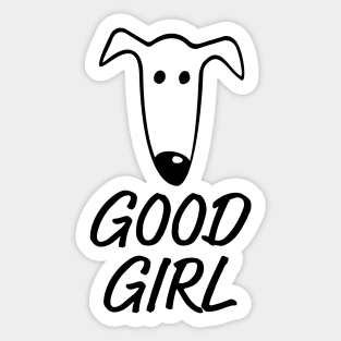 Greyhound Good Girl Sticker